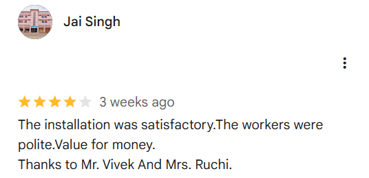 Review from Jai Singh