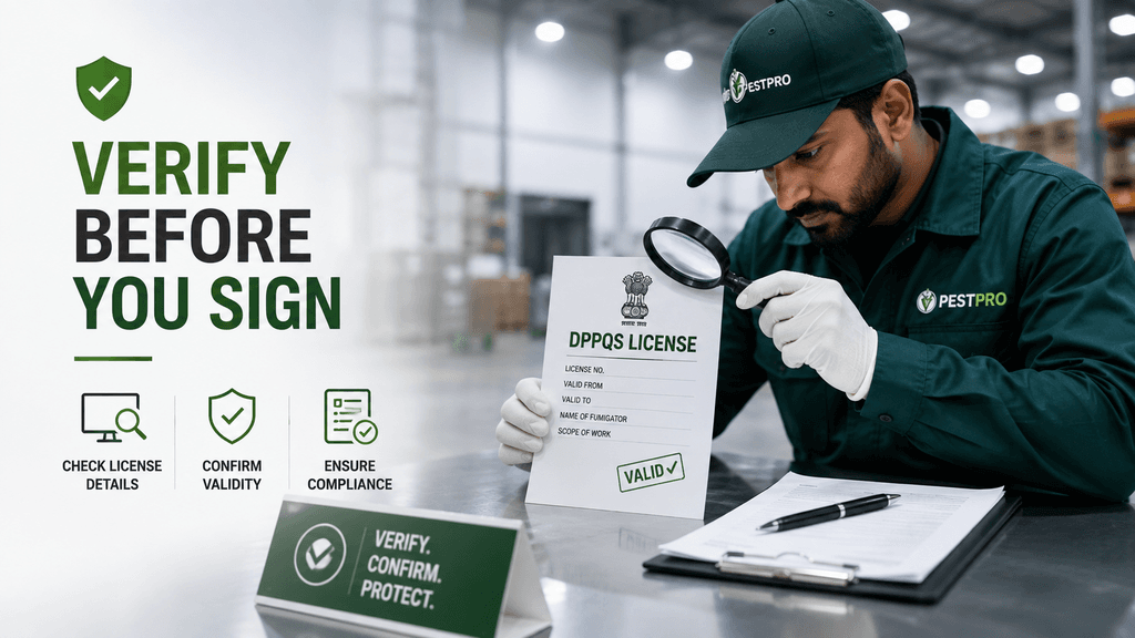 How to Verify Your Fumigator's DPPQS License Before You Sign
