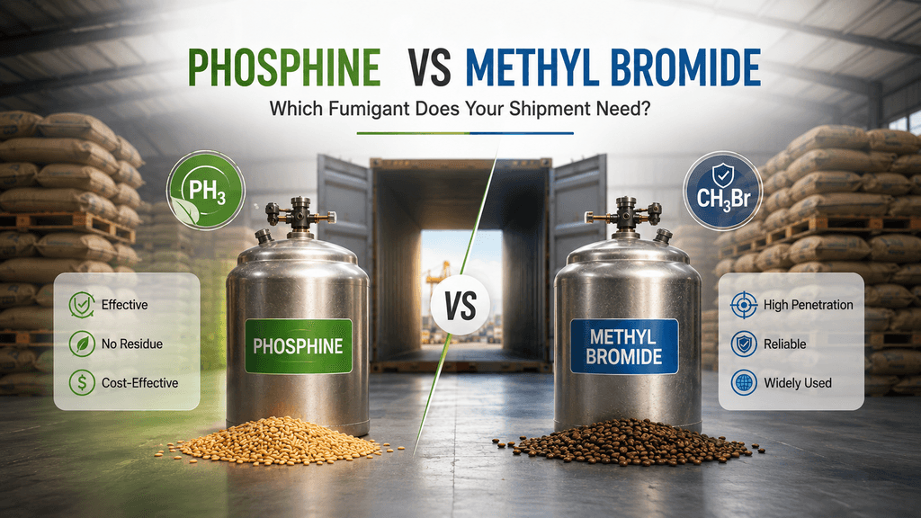 Phosphine vs Methyl Bromide: Which Fumigant Does Your Shipment Need?